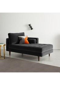 Resim Ürgüp Antrasit Josefin Koltuk Kanepe Rahat Tv Koltuğu, Dinlenme Koltuğu, Terapi Ve Psikolog Koltuğu Sol 