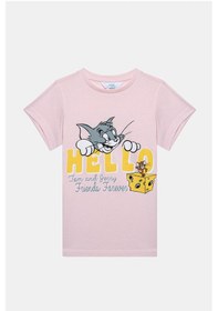 Resim Penti Kız Çocuk Tom&jerry Çok Renkli Pijama Takımı 