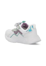 Resim Slazenger PESO I Çocuk Cırt Cırtlı Beyaz / Lila Sneaker 