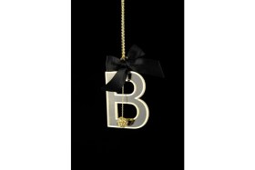 Resim Şeffaf Gold Dikiz Süsü Harfli 