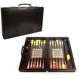 Resim Star Oyun Elit Lüks Deri Çantalı Tavla Takımı - 1140024 