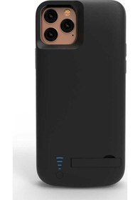 Resim iPhone Uyumlu 12 Pro Max Kılıf Şarj Stand Harici Batarya 5000 Mah 