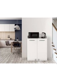 Resim Kiler Dolabı 2 Kapaklı Kısa 165 Derece Açılır Kapak Çok Amaçlı M 