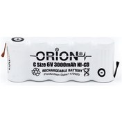 Resim Orion 6V 3000Mah C Boy Ni-Cd Şarj Edilebilir Pil 