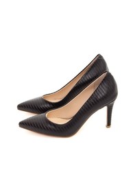Resim Tamer Tanca Kadın Hakiki Deri Siyah Stiletto Ayakkabı 22 5205 Bn Ayk Sıyah 01 Siyah 