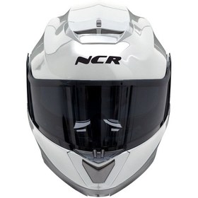 Resim Ncr Stars Çene Açılır Siyah Vizörlü Açık Nardo Kask Ece Belgeli Açık Nardo Gri 