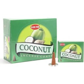 Resim Eco Lounge Coconut Aromalı Konik Tütsü 