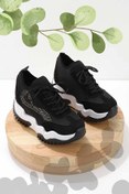 Resim Bambi Siyah Streç Kadın Sneaker K01970010517 