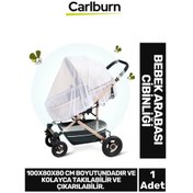 Resim Özel Üretim Sinek Örümcek Böcek Karşı Koruma Mikro Delik Tak Çıkar 100x80x80 Bebek Arabası Cibinliği 