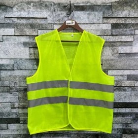 Resim Vento Reflektörlü Işçi Tipi Ikaz Yeleği (Neon Sarı) 12 Adet 