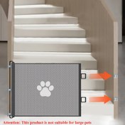 Resim Kapı Girişleri için Ayarlanabilir Atlama Engelli Evcil Hayvan Kapağı - Dayanıklı PP Malzeme, Kolay Kurulum Güvenlik Bariyeri Kediler ve Köpekler İçin, İç/Dış Mekan Kullanımı, İç Mekan Köpek Kapakları 