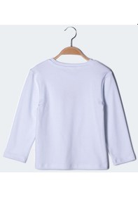 Resim Zeyland Erkek Çocuk Yazı Baskılı Uzun Kollu T-Shirt-Beyaz 