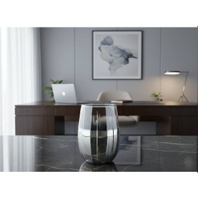 Resim Rova Tr Botanica Serisi 6 Kişilik Cam Bardak Seti - Su Bardağı Gümüş 