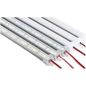 Resim 12 Volt Alüminyum Kasalı 5730 Ledli Çubuk Led Bar Beyaz 6000-6500k Opak Cam 