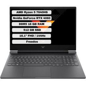 Resim HP Victus Gaming 16-S0035NT Ryzen 5 7640HS 16GB 512GB SSD RTX4060 Freedos 16.1" FHD 7Z5Z2EA 