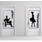 Resim Ogec Worx Man-women Tuvalet-wc Kapı özel yeni sticker 