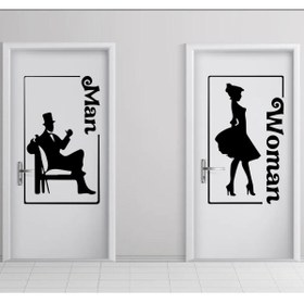 Resim Ogec Worx Man-women Tuvalet-wc Kapı özel yeni sticker 
