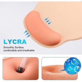 Resim Jel Bilek Destekli Ergonomik Mouse Pad Gri/mor 