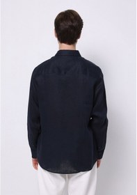 Resim Colin's Colins Regular Fit Shirt Neck Düz Erkek Lacivert Uzun Kol Gömlek Cl1074493 Q1.v1 Nav Lacivert 