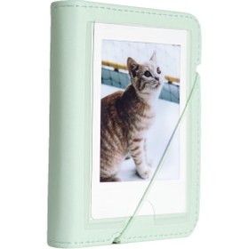 Resim Fujifilm Instax Mini 12 Yeşil Fotoğraf Makinesi-20'lu Film-mini Albüm Ve Deri Kılıf Seti 