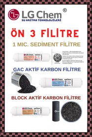 Resim ligth gastro LG Chem GOLD 12 LİTRE 7 FİLTRE 14 AŞAMA GÜMÜŞ İYONLU-MINERAL-ALKALİLİ SİYAH SU ARITMA CİHAZI 