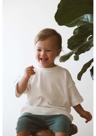 Resim Oh La La Koala Beyaz Bisiklet Yaka Oversize T-shirt Bebek - Çocuk beyaz 