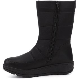 Resim Gönderi R Kadın Siyah Fermuarlı Termo Taban Comfort Kar Botu Gkzb13452420 Siyah 