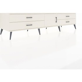 Resim Kronos Tv Ünitesi Tek Raflı 4 Çekmeceli Tek Kapaklı 220x59x51 Aytaşı-aytaşı Aytası/aytası - Aytası 