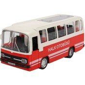 Resim Maxx Wheels Sesli Ve Işıklı Nostaljik Halk Otobüsü 15 Cm. - Kırm 