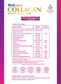 Resim Wellcare Collagen Beauty Boost Plus Nar Aromalı Tip I & III 10.000 mg - 30 Saşe 