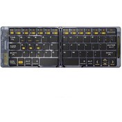 Resim Xiyyadms F69 Şeffaf İki Katlı Bluetooth Klavye - 3 Cihazla Eş Zamanlı Bağlantı, Taşınabilir, Tüm Sistemler İle Uyumlu, Sessiz Tuşlama Diğer 