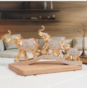 Resim Maxaccess Avrupa Tarzı Şans Fil Dekoru Polikrom Şarap Dolabı Tv Ünitesi Giriş Süsü 