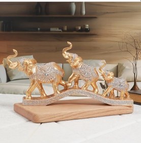 Resim Maxaccess Avrupa Tarzı Şans Fil Dekoru Polikrom Şarap Dolabı Tv Ünitesi Giriş Süsü 