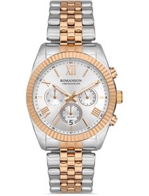 Resim Romanson Tm6a28hmjjasc5 Çelik Kordon Aktif Fonksiyon Rose Gold Gümüş Renk Klasik Erkek Saati 