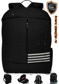 Resim Notebook Bilgisayar 17'' Ped Korumalı Laptop Sırt Çantası 