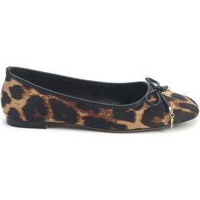 Resim Nine West Veronıc2 5pr Leopar Kadın Babet 000000000102012390 Kahverengi 