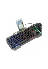Resim Işıklı Oyuncu Q Klavye Mouse Seti Siyah Gaming Oyuncu Klavye - Lisinya 00707827 