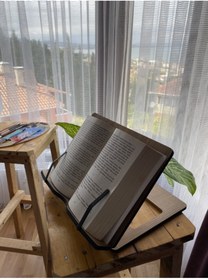 Resim Genel Markalar Ayarlanabilir Kitap Okuma Standı, Tablet Standı (MEŞE) 