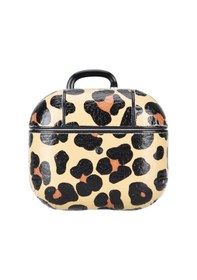 Resim Apple Uyumlu AirPods 3.nesil Deri Kılıf Juni Leo-ne Leopar Leopar 