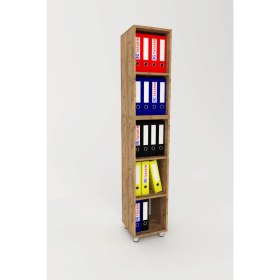 Resim 3G Tasarım Modüler Açık Raflı Kitap ve Dosya Dolabı 