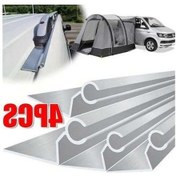 Resim Trendooze Sunshine022 4 Bölmeli Vw T5 T2 C Şekli Çadır Ray Seti 60-80 Cm 