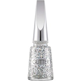 Resim Flormar Glitter Yarı Saydam Simli Oje GL01 Stardust 