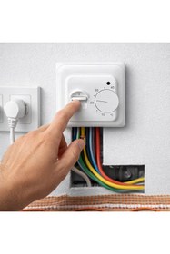 Resim Grandeks Oda Termostatı Mekanik- Beyaz Renk 