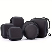 Resim Çok Boyutlu Sert Kabuk Elektronik Depolama Kutusu: Kulaklıklar/ USB Sürücüler/ SD Kartlar/ Çok Fonksiyonlu Bölümler İçin Taşınabilir Şok Geçirmez Koruyucu Kılıf Küçük Eşyalar İçin Gereklidir Dijital Aksesuarlar Düzenleyici Dayanıklı ve Taşınması Kolay Verimli Depolama 