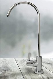Resim Su Arıtma Cihazı Musluğu - Tüm Cihazlara Uyumlu Gümüş Renk Standart Lüks Batarya - Reverse Osmosis Faucet 