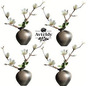 Resim Avtcldy 2 adet Yapay Magnolia Dalı - Gerçekçi Beyaz ve Pembe Çiçekler, Yeşil Yapraklar, Ev Dekoru, Düğünler, Ofis, Kafe ve Açık Hava Kutlamaları için Mükemmel | Babalar Günü, Hemşireler Günü, Öğretmen Teşekkür Günü, Şükran Günü için İdeal | Vazolar Dahil, Güce Gerek Yok, Magnolia Ev Dekoru 