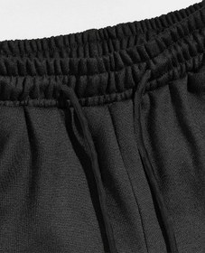 Resim Anime Guys Floral Print Eşofman Altı Siyah 