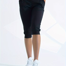 Resim Kadınlar İçin Yüksek Esneklikli Kapri Tayt - Siyah, Nefes Alabilen ve Şık Boho Spor Pantolon, Tüm Mevsimlerde Rahatlık, Kolay Bakım, Pilili Tasarım, Spor ve Günlük Kullanıma Uygun, Şık Atletik Giyim | Saydam Olmayan Kumaş, Egzersiz Taytları 