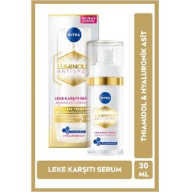 Resim Nivea Luminous630 Thiamidol Etkili Leke Karşıtı Cilt Serumu Hyaluronik Asit Cilt Tonu Eşitleyici 30 ML 