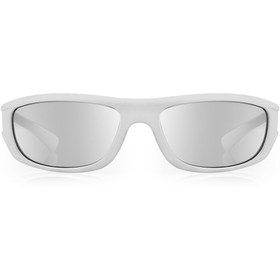 Resim Kinary Bisiklet Güneş Gözlüğü Beyaz Mat Çerçeve Gri Aynalı Cam 3007 